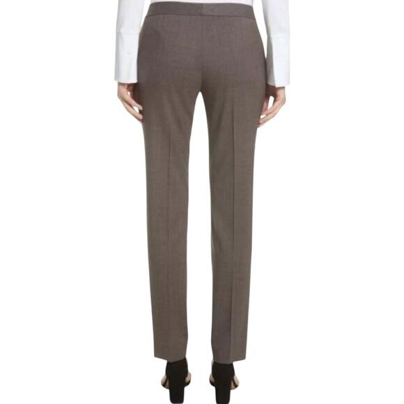 Lafayette 148 New York Brown Irving Wool Trouser, 10,  Classic,  Professional - Picture 2 of 11